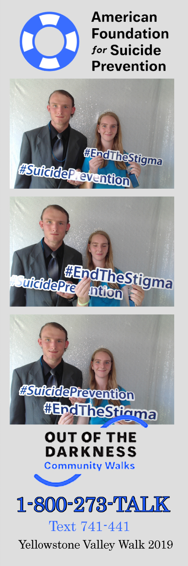 Out of the Darkness Walk 2019 | View more photos from the event at gallery.photoboothbillings.com/u/PhotoBoothBillings/Out-of-the-Darkness-Walk-2019
